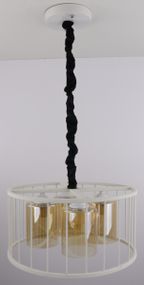 Люстра підвісна LOFT на 4 лампочки 25080 Білий 35-80х40х40 см.