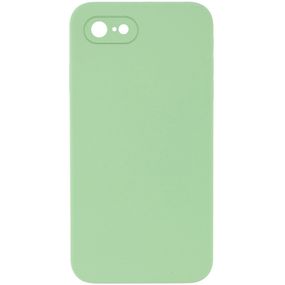 Silicone Case Square Full Camera Protective (AA) NOLOGO для Apple iPhone 7 / 8 / SE (2020) (4.7") М'ятний / Mint