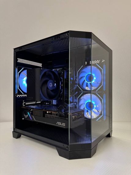 Ігровий ПК Qube Crystal ARGB Black Tower / AMD Ryzen 5 5500 (6 (12) ядер по 3.6 - 4.2 GHz) / 16 GB DDR4 / 500 GB SSD / AMD Radeon RX 5700 XT, 8 GB GDDR6, 256-bit б/в | Зображення 1