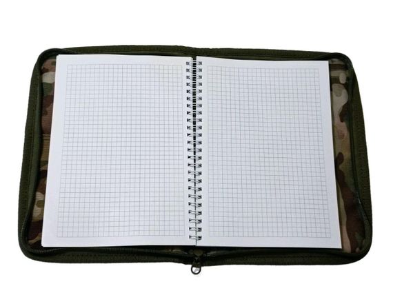 Блокнот тактичний А5 в клітинку зі щільним папером в обкладинці з кордура мультикам | Зображення 6