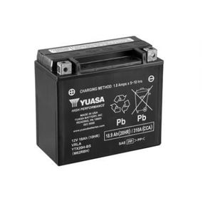 Аккумулятор МОТО Yuasa 12V 18,9Ah High Performance MF VRLA Battery AGM YTX20H-BS(сухозаряжений)