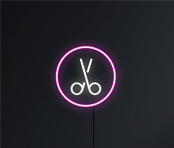 Неоновий світильник Ножиці 280х280 acr-n000056 | Зображення 1