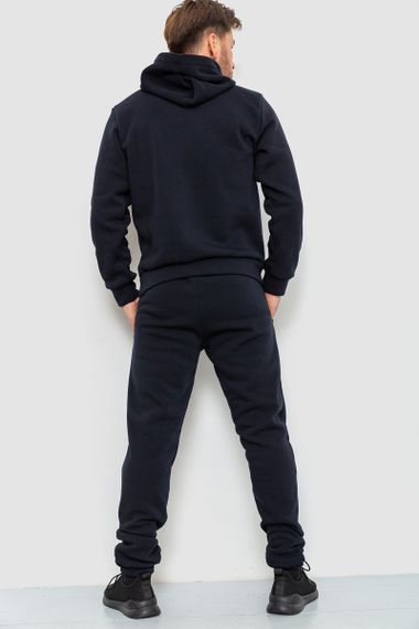 Спорт костюм чоловічий на флісі, колір темно-синій, 190R235 | Зображення 3