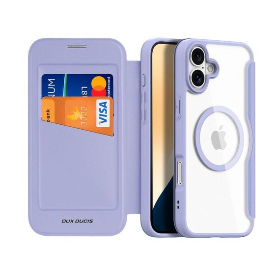 Чохол-книжка Dux Ducis Skin X Pro with MagSafe для iPhone 16 Колір Purple | Зображення 6