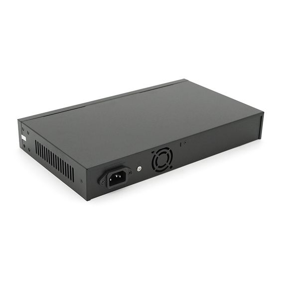 POE комутатор Merlion 16 POE 10/100 + 1 Single Fiber Tx 1310nm 20km + 2 RJ45 10/100/1000+ вбудований блок живлення 52V 4.8A | Зображення 2