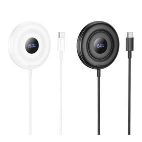 Бездротовий зарядний пристрій Hoco CW61 Magnetic 15W LED Display