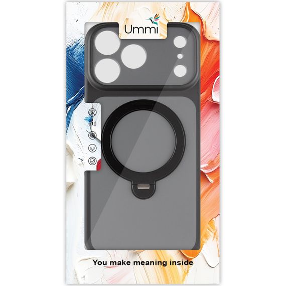 Чохол Ummi Full Camera with Magnetic Fit HQ Ring для Apple iPhone 18 Pro Max / 17 Pro Max (6.9") Black | Зображення 1