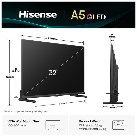 Телевізор Hisense 32A5Q | Зображення 1