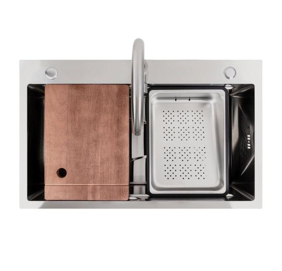 Кухонна мийка Valeso Handmade CM 75*46B Workstation з нержавіючої сталі | Зображення 1
