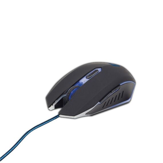 Оптична ігрова мишка Gembird MUSG-001-B, USB інтерфейс, синій колір