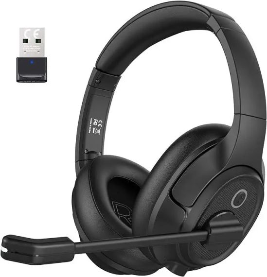 Бездротові навушники Eksa Telecom H6 з мікрофоном та шумозаглушенням (Black)