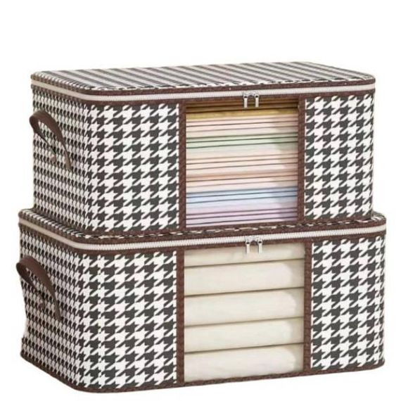 Сумка для речей та постільної білизни на 50л візерунок Гусяча лапка BAG