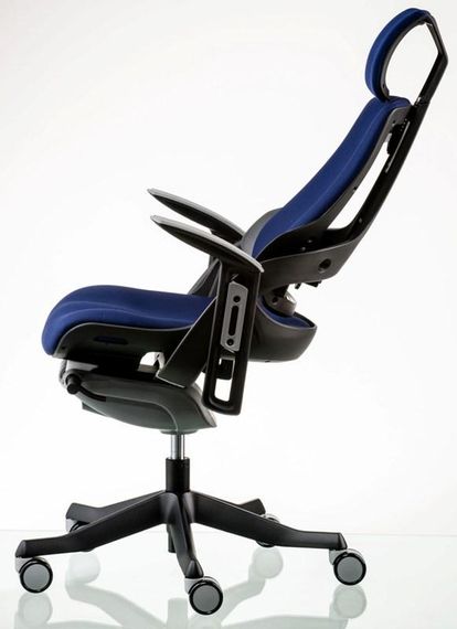 Крісло офісне Wau navybluе fabric з регулюванням гойдання Tilt tеnsion та Tilt Lock control | Зображення 4