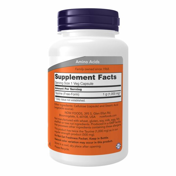 Taurine 1000mg - 250 vcaps | Зображення 1