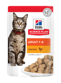 Hill's SP Adult Вологий корм для дорослих котів, з куркою  пауч, 85г х 12 шт