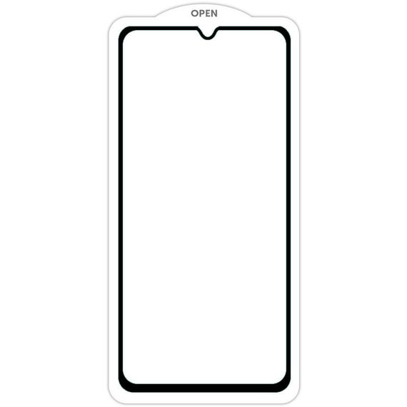 Захисне скло SKLO 5D (тех.пак) для Realme C75 / P3 Lite Чорний / Біла підкладка
