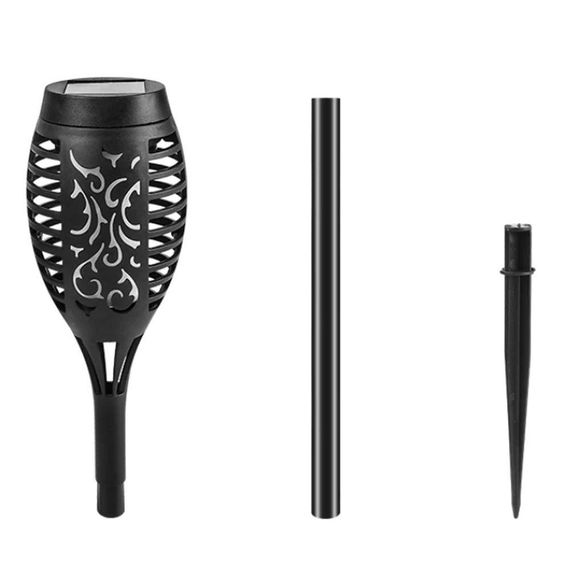 Садовый фонарь 52см, на солнечной батарее с эффектом пламени, Solar flame led light sensor activated / | Зображення 4