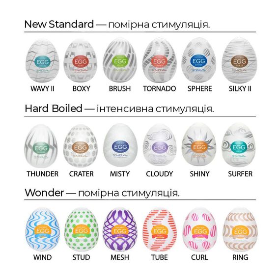 Мастурбатор-яйце Tenga Egg Tornado зі спірально-геометричним рельєфом | Зображення 6