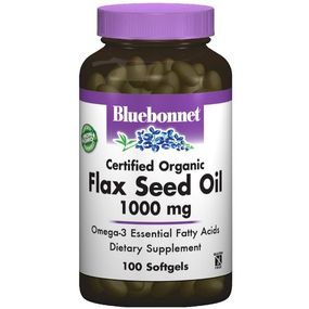 Лляна олія Bluebonnet Nutrition Flax Seed Oil 1000 mg 100 Softgels BLB0922