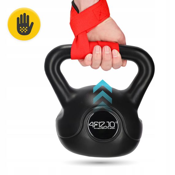 Лямки для станової тяги 4FIZJO Deadlift Straps Red (P-5905973402286) | Зображення 1