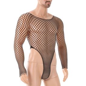 Еротичне чоловіче боді в сітку Babydoll 48 Чорний 5368-4
