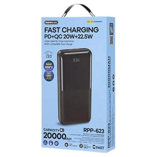 Павербанк 20000mAh PD20W+QC22.5W REMAX RPP-623 (47243-RPP-623_650) | Зображення 3