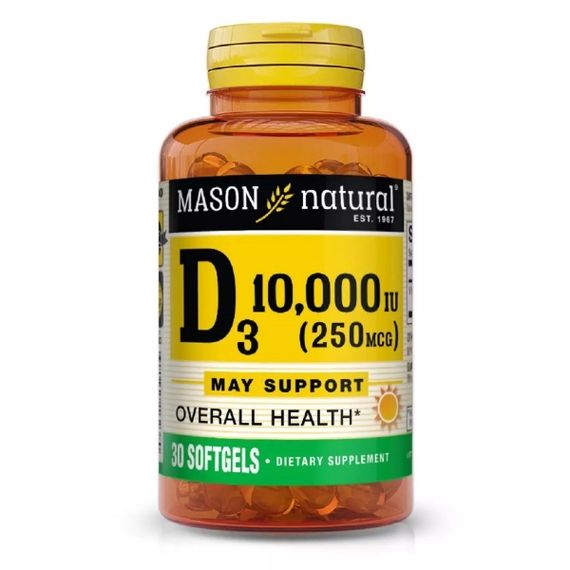 Витамин D Mason Natural Vitamin D3 10000 IU 30 Caps