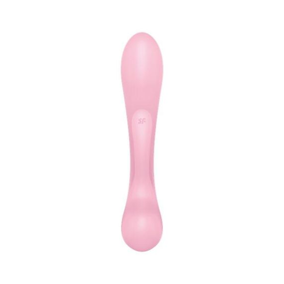 Двосторонній вібратор-кролик Satisfyer Triple Oh Pink, 3 мотори, руків’я-масажер Sex Aura | Зображення 3