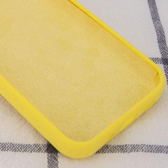 Чохол Silicone Case Full Protective (AA) NO LOGO для Apple iPhone 12 Pro / 12 (6.1") Жовтий / Yellow | Зображення 2