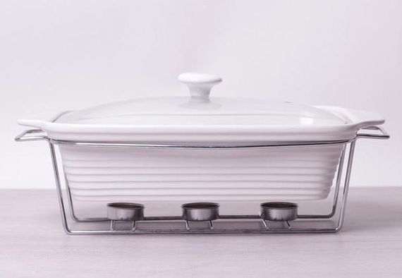 Марміт Kamille Food Warmer керамічна форма 3л 38см з підігрівом | Зображення 4