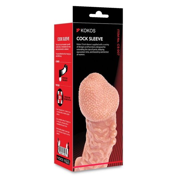 Насадка на член Kokos Cock Sleeve CS 007 M Sex Aura | Зображення 4