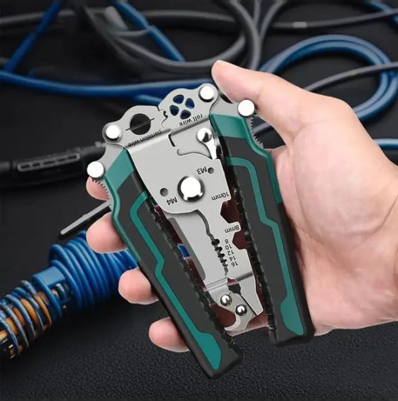 Профессиональные клещи (стрипер) XT-12005 UKC для зачистки и обжима резки проводов | Зображення 5