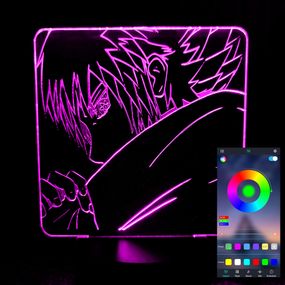 Акриловый светильник-ночник управление с телефона Саске Учиха tty-n000491