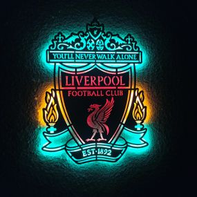 Панно декоративна картина на стіну Ліверпуль ФК LED підсвітка 444х600 acr-p000133