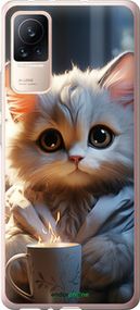 Чохол на Xiaomi Civi Білий кіт "5646u-2491-2448"