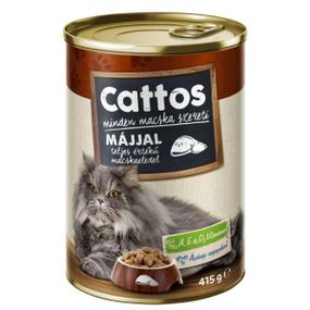 Cattos для котів вологий корм з печінкою, 415 г