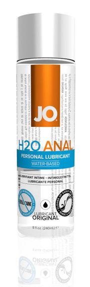 Анальна змазка JO ANAL H2O — ORIGINAL (240 мл) на водній основі, рослинний гліцерин Sex Aura