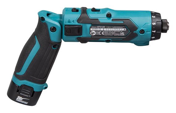 Отвертка аккумуляторная Makita DF012DSE (5.6 Нм, 1/4", 7.2 В) | Зображення 6