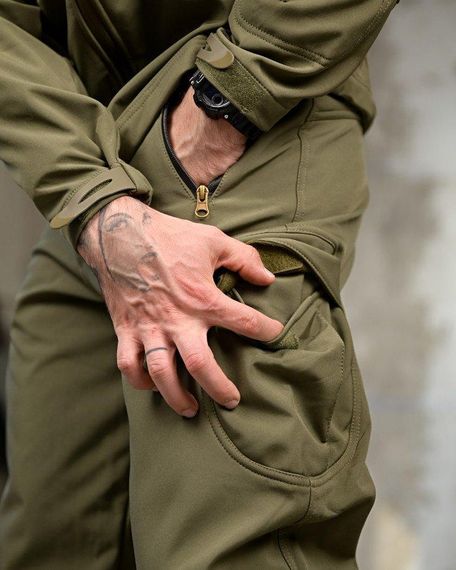 Тактичний костюм софтшов softshell олива ВТ7949 | Зображення 8