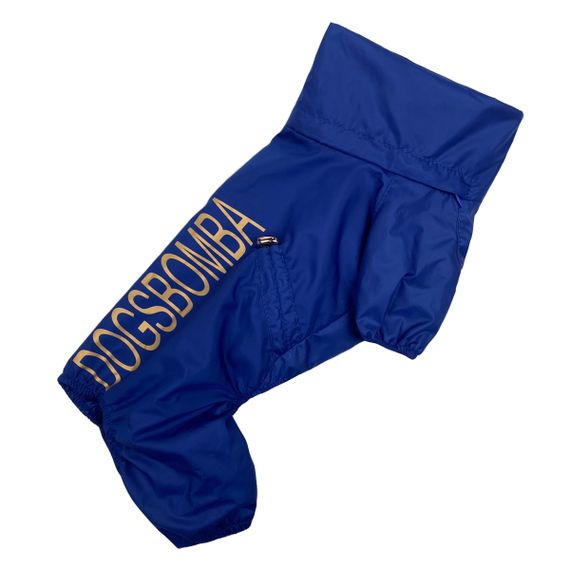 Дощовик із прихованим капюшоном синій M-87 | Зображення 1