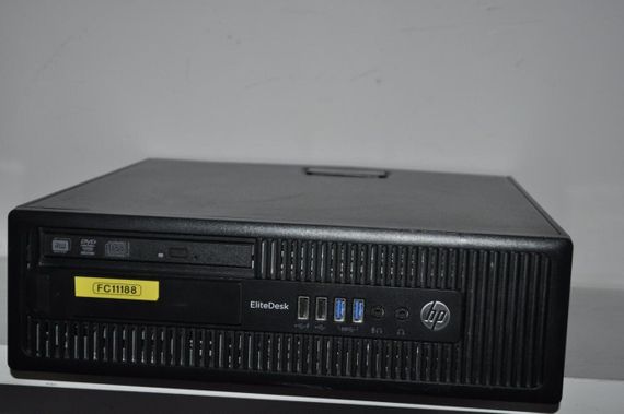 Комп'ютер HP EliteDesk 705 G1 SFF / AMD A8-6500B (4 ядра по 3.5 - 4.1 GHz) / 16 GB DDR3 / 120 GB SSD + 250 GB HDD / AMD Radeon HD 8570D Graphics / DVD-ROM / Windows 11 б/в + Подарунок Бездротова мишка + кабель живлення | Зображення 1
