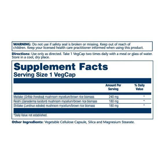 Mushroom Immune Complex 600mg - 100 vcaps | Зображення 1