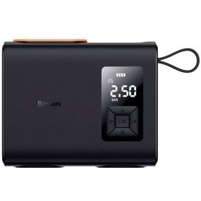 Автомобильный насос Baseus Mega EnergyPump Series Dual Cylinder 6000 mAh (CRNL060001) Black