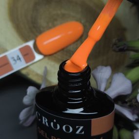 Гель-лак Crooz 34 (яркий светло-морковный) 8мл