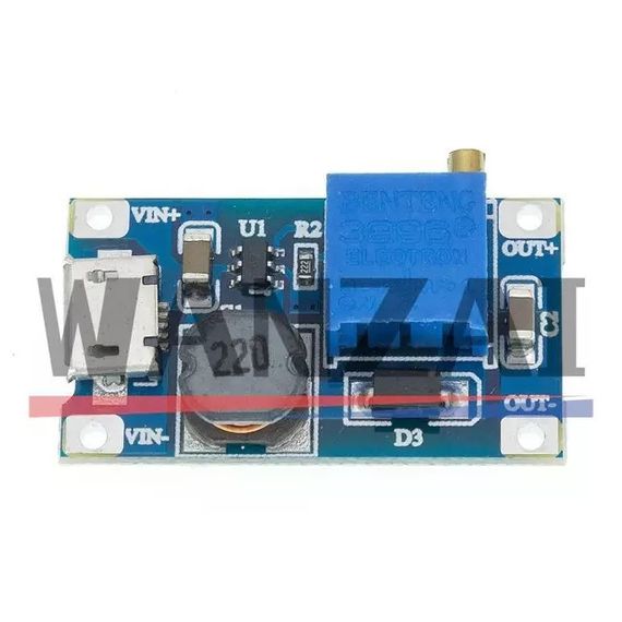 Dc-dc mt3608 преобразователь с 2v на 9v 12v 26v для Вай Фай Wi-Fi роутера | Зображення 2