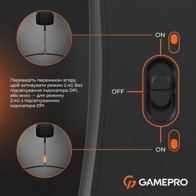 Мышка GamePro GM990B Wireless Black (GM990B) | Зображення 6
