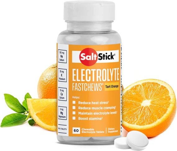 Електроліти SaltStick Electrolyte FastChews (Buffered Electrolyte Salts), 60Chews (Tart Orange) | Зображення 2