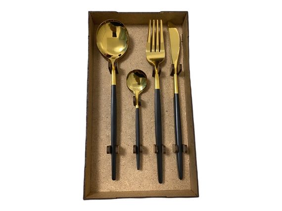 Набір столових приборів Kitchen чорний | Зображення 4