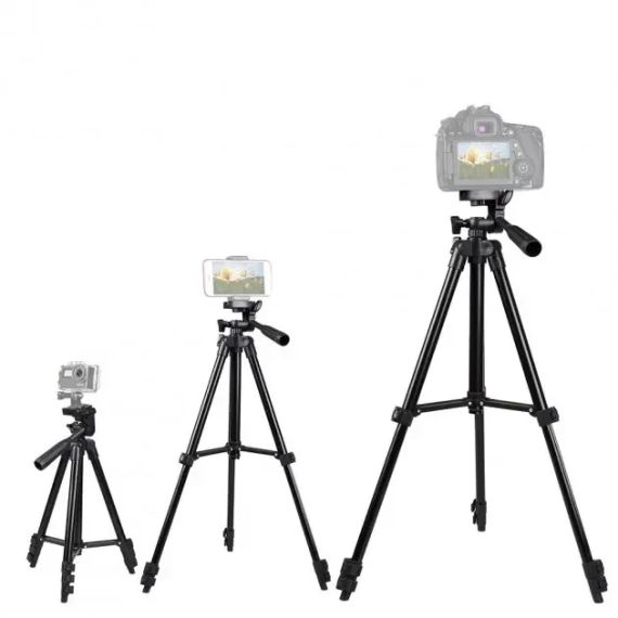 Штатив металевий універсальний для телефону та фотоапарата Tripod 3120 портативний трипод 0,35-1.02м | Зображення 3