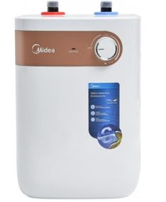Водонагрівач Midea під мийку 5 л, 1,6 кВт, "мокрий" ТЕН, вертикальний, прямокутний, білий (D06-15A(U))